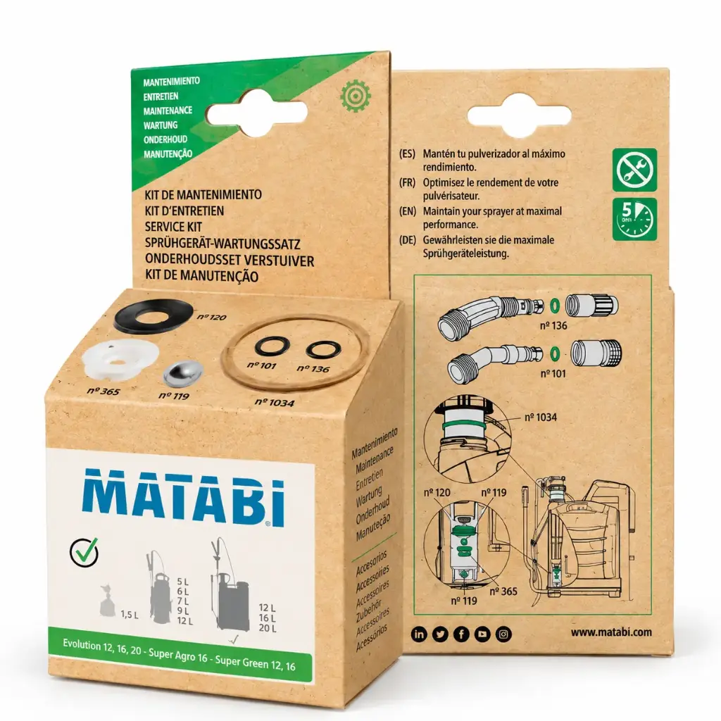 Kit de mantenimiento pulverizador MATABI (12L, 16L, 20L)