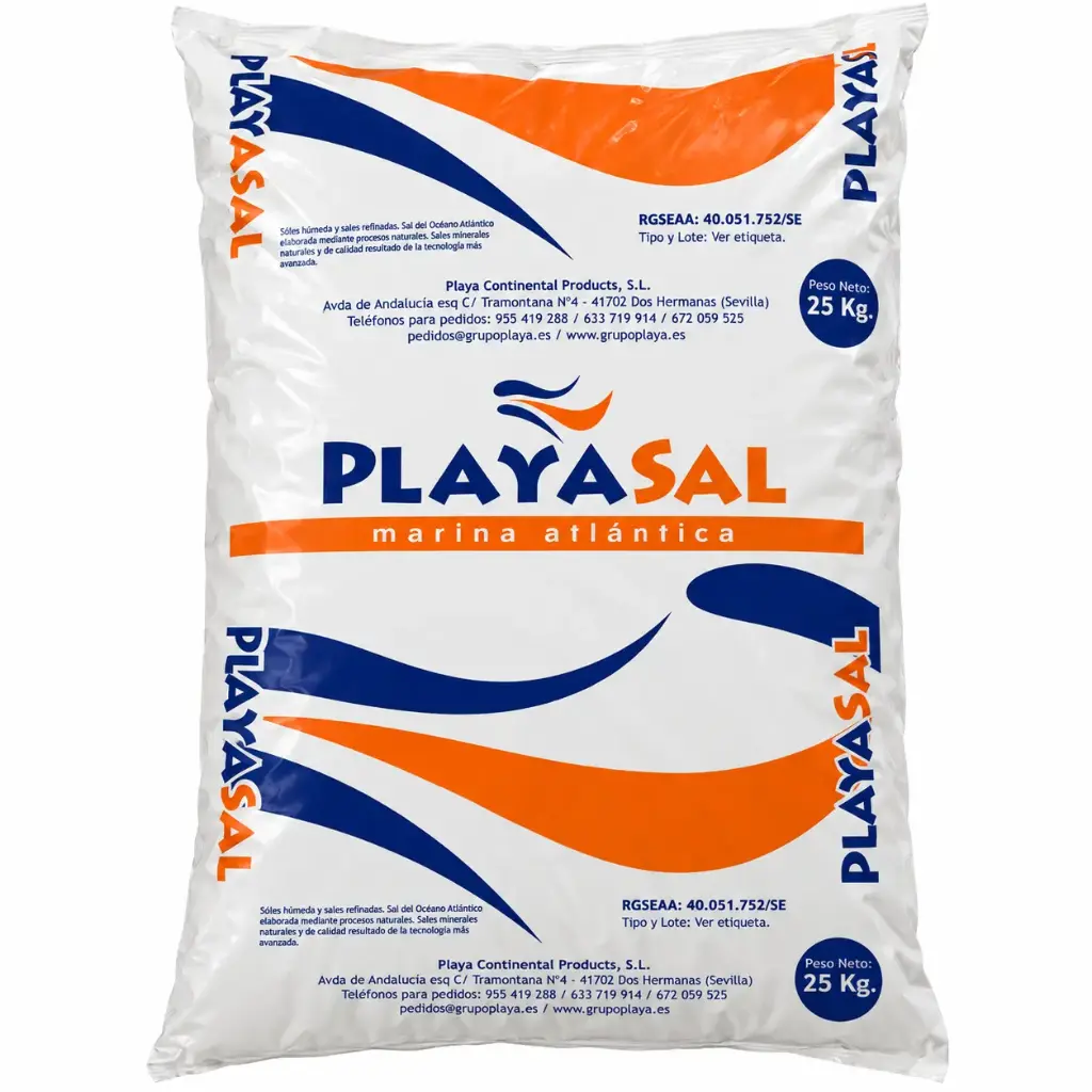 Sal para piscinas PLAYASAL - 25 Kilos