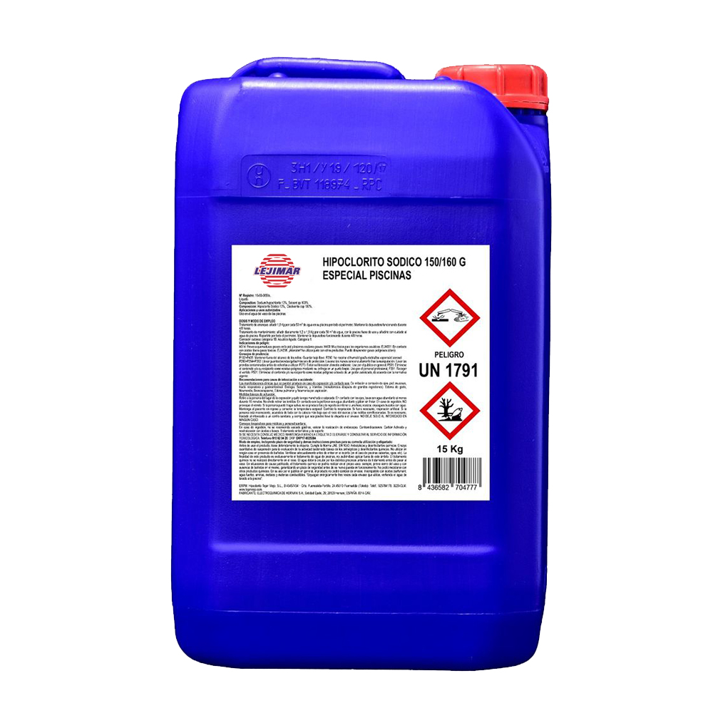 Hipoclorito para piscina, 20L