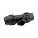 Te PE centro rosca macho